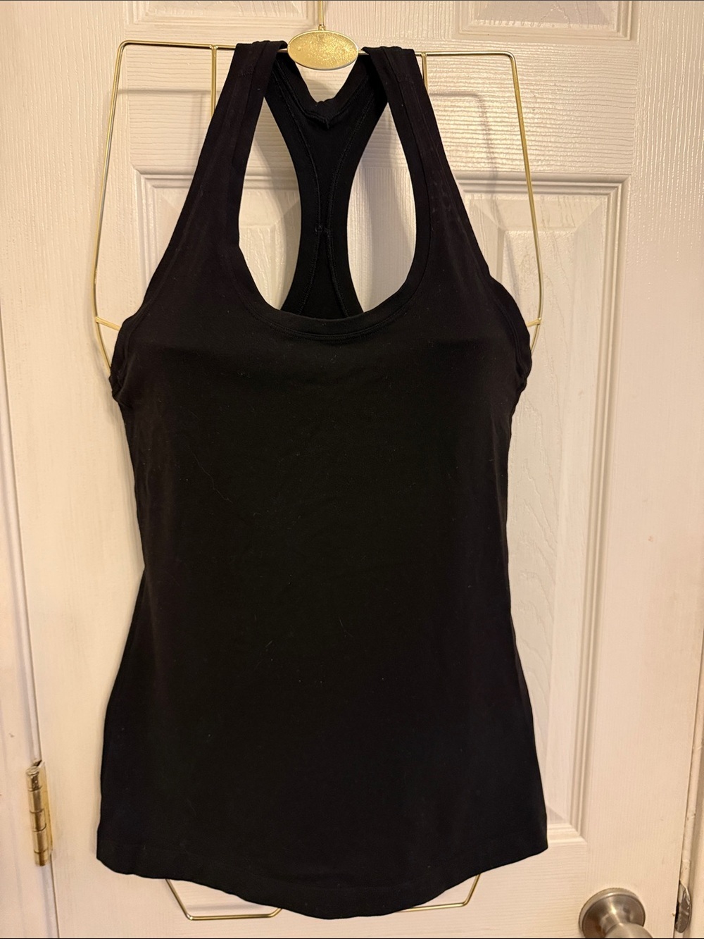 lululemon athletica Black Racerback Tank Top #374